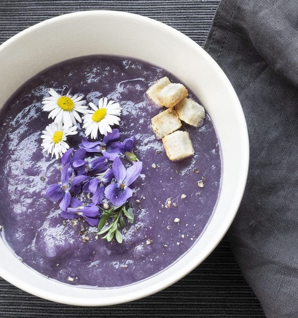 Crema di cavolo viola
