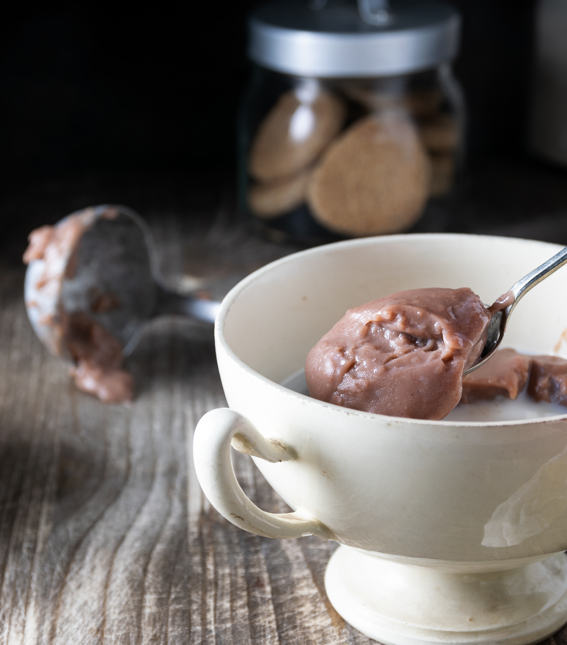 Manafregoli (latte e polenta di neccio)