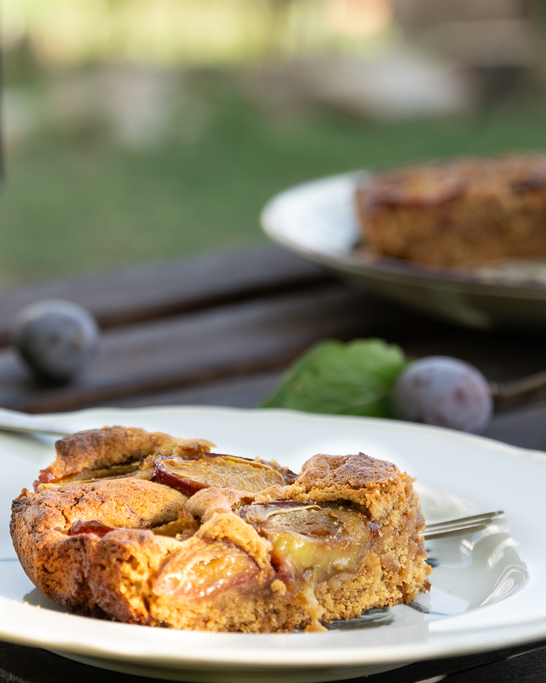 Torta di prugne con farina integrale